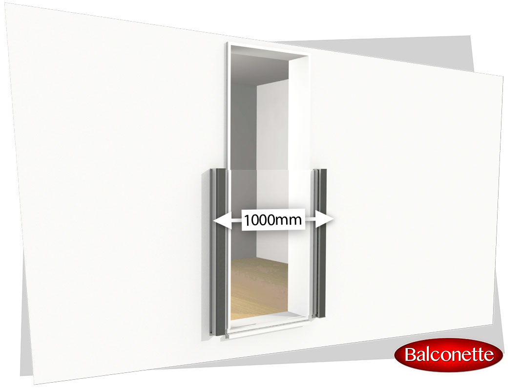 1000mm wide Juliet Balcony