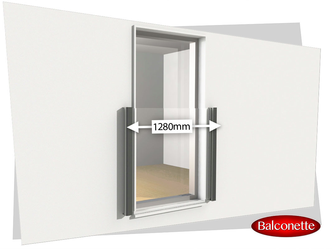 1280mm wide Juliet Balcony