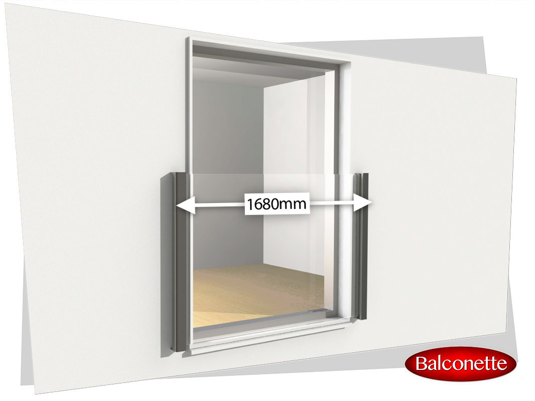 1680mm wide Juliet Balcony