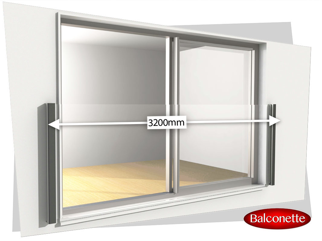 3200mm wide Juliet Balcony